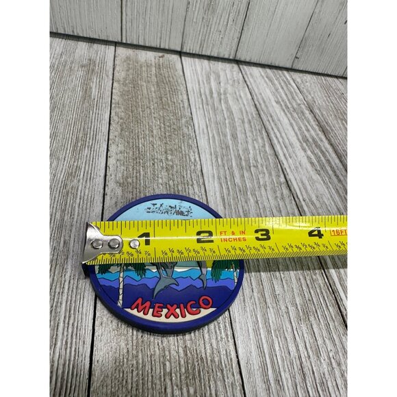 Vintage Mexico Beach w/ Dolphin Fridge Magnet Souvenir Gift Home Kitchen Decor - Picture 3 of 4